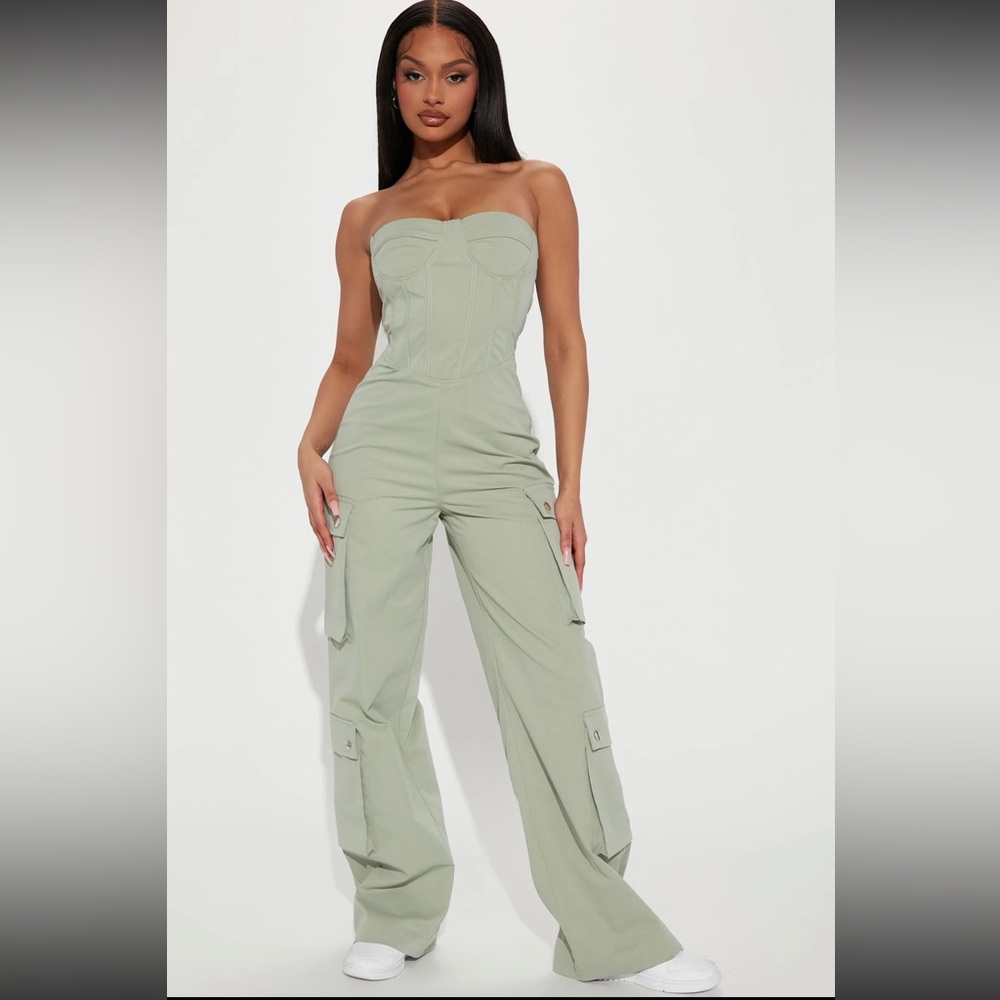 NWT GREEN JUMPSUIT